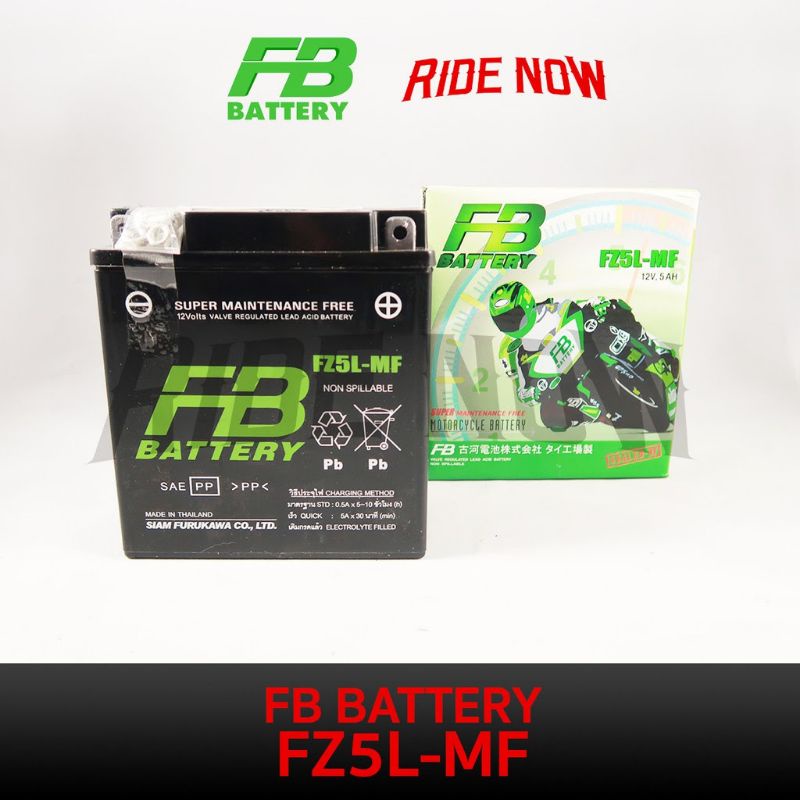 Bình Acquy FB FZ5L-MF cho Exciter 2010, Mio, Sirius, Wave110,Dream