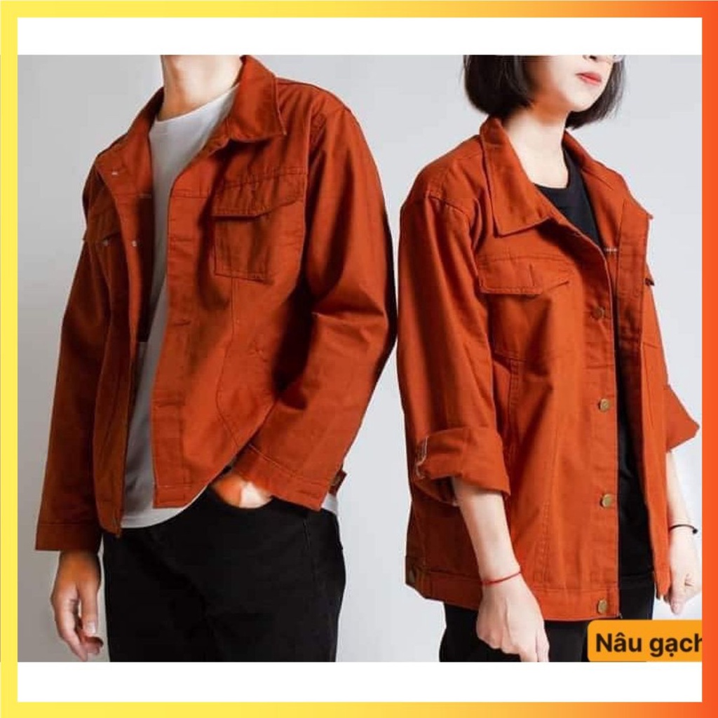 Áo Khoác Kaki Jean Nam - Nữ, cặp đôi phong cách thời trang HG309