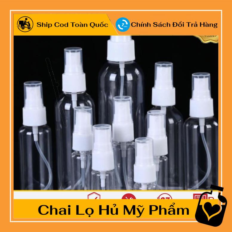 Chai Xịt Phun Sương ❤ TOP GIÁ RẺ ❤ Chai nhựa pet xịt phun sương 10ml,20ml chiết mỹ phẩm ,Xưởng Chai Lọ