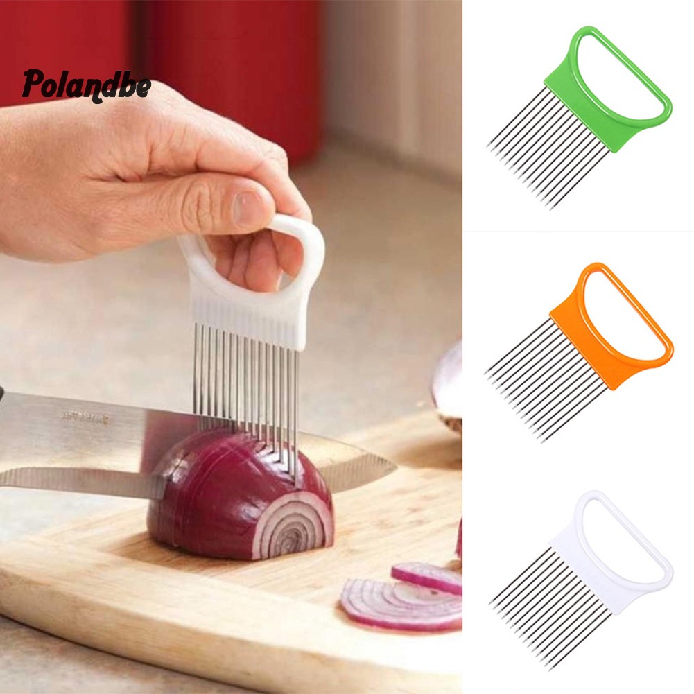 Dụng Cụ Hỗ Trợ Cắt Lát Hành Tây Bằng Thép Không Gỉ Tiện Dụng