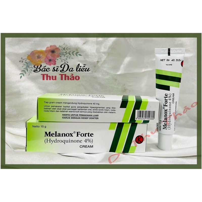 [15g] KEM HỖ TRỢ GIẢM THÂM NÁM HYDROQUINON 4% MELANOX FORTE