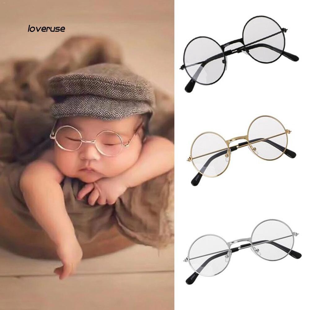 Mắt kính giả cận gọng tròn dễ thương cho bé