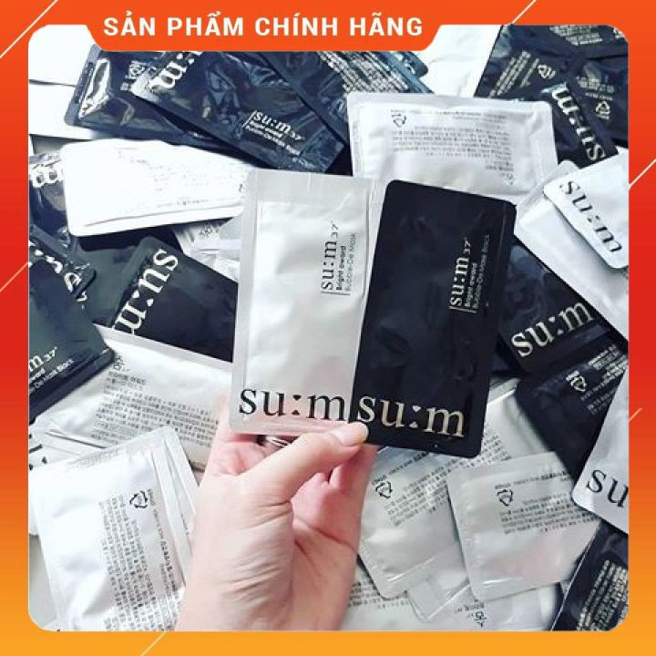 Mặt Nạ Sủi Bọt Thải Độc Sum 37 Đen + Trắng 3m ( 1 TÚI NHỎ)