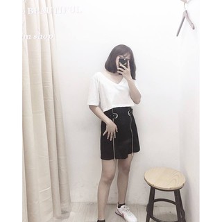 CHÂN VÁY 2 DÂY KÉO KÈM NỊT