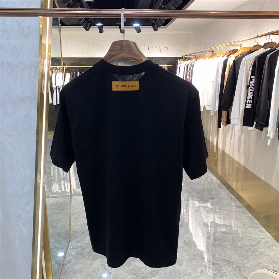 L0Uis Vu1tt Áo Thun Cotton Cổ Tròn Ngắn Tay In Chữ Cái Mới Thời Trang Mùa Hè Dành Cho Nam 2022 S-4XL