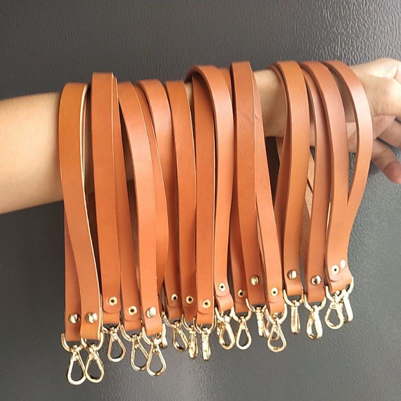 Dây da đeo cổ tay ( móc chìa khoá, ví), da bò thât