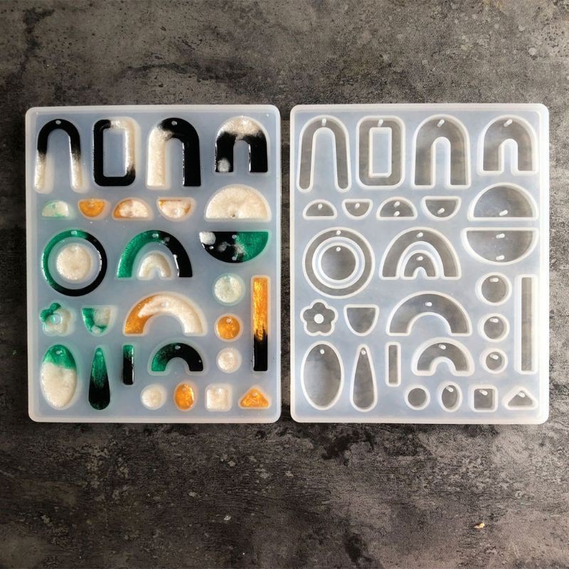 Khuôn Nhựa Resin Tạo Hình Bông Tai Phong Cách Bohemian