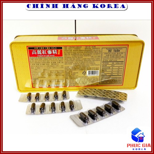 Viên Đạm Hồng Sâm Nhung Hươu Linh Chi Hàn Quốc, Hộp Đỏ 120 viên