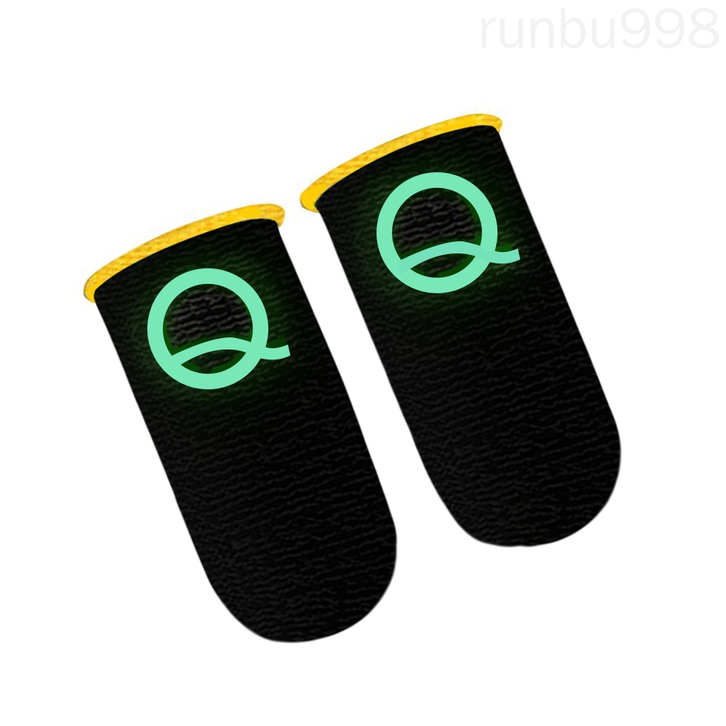 2 chiếc găng tay chơi game bằng nylon phát sáng có thể chạm màn hình cảm ứng