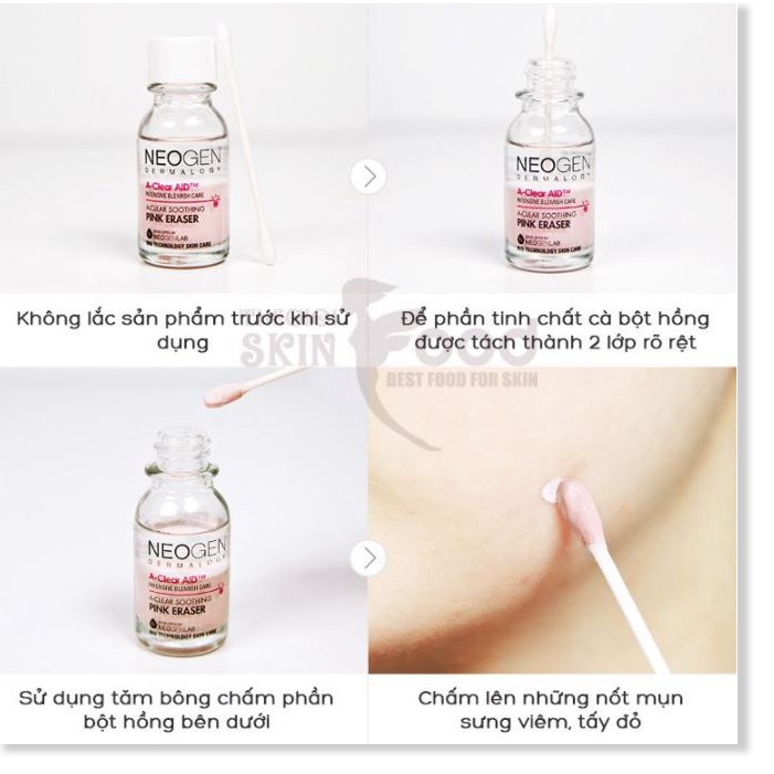[Mã giảm giá] [Xẹp Mụn Sau 4h] Dung Dịch Chấm Mụn Neogen Dermalogy A-Clear Soothing Pink Eraser 15ml
