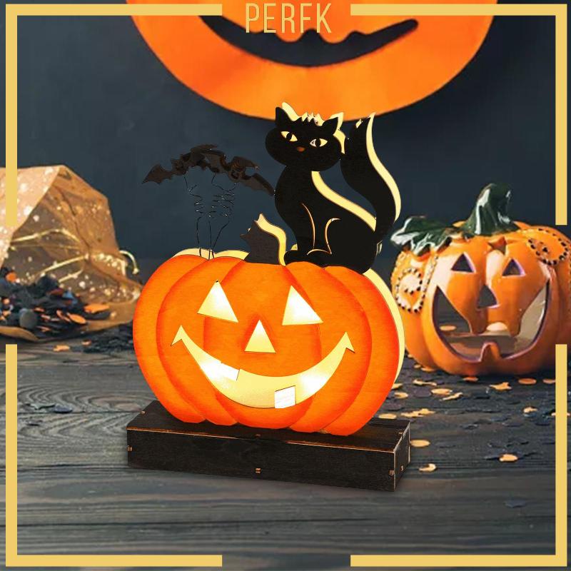 Bí Ngô Trang Trí Halloween Có Đèn Sáng