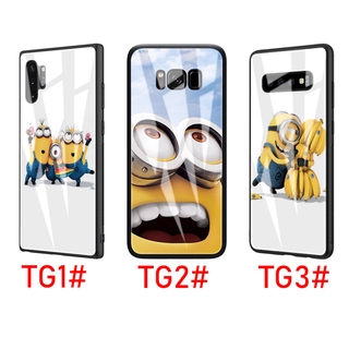 Ốp Lưng Kính Cường Lực In Hình Minions Cho Vivo Y11 Y12 Y15 Y17 Y30 Y50 Y55S Y67 Y69 Y71 Y75 Y79 Y81S Y91C Y93 Y95 Y85 Y89 V5S V7 Plus V11 V15 Pro S37
