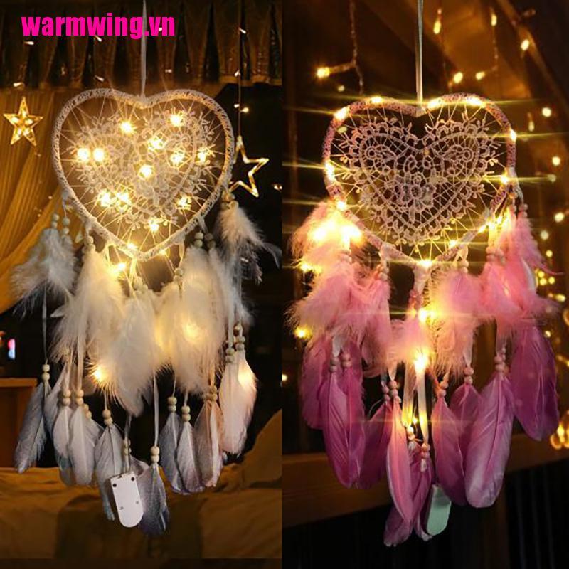 Dreamcatcher Hình Trái Tim Có Đèn Led