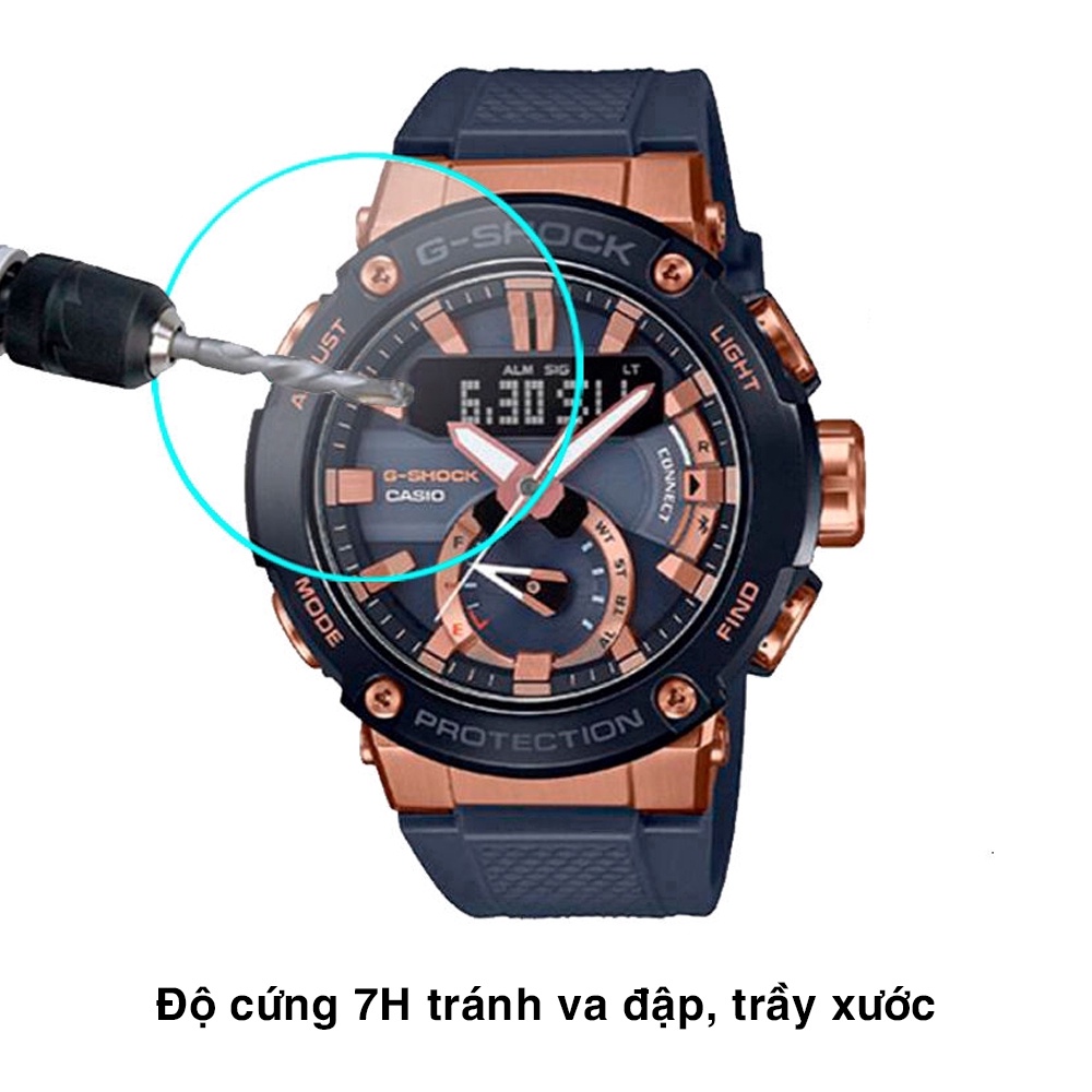 Cường lực đồng hồ Casio G-Shock GST-B200G độ cứng 7H chống trầy xước - Dán màn hình đồng hồ Casio