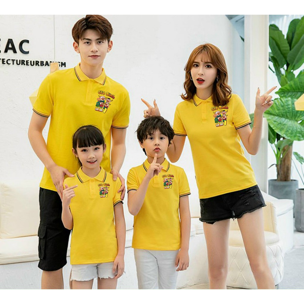 Áo gia đình là số 1 cổ trụ giá rẻ - NEW!! - chất cá sấu thái - LOẠI 1