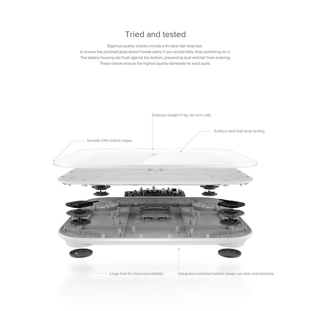 [Bản Quốc Tế] Cân Sức Khỏe Điện Tử Thông Minh XIAOMI Body Fat Scale tester 2 &amp; Scale2 thông minh XIAOMI Mi body fat