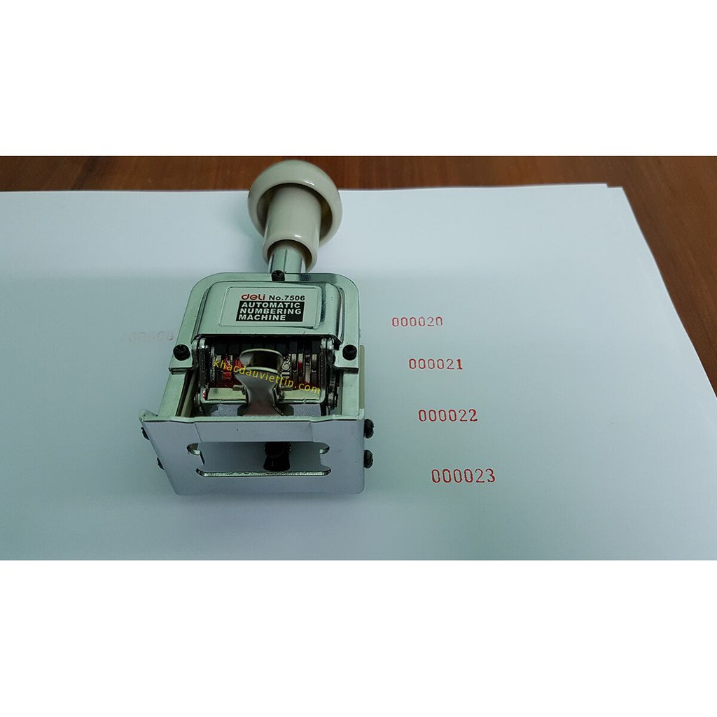 Dấu nhảy 6 số deli 7506 - Nhảy số tự động