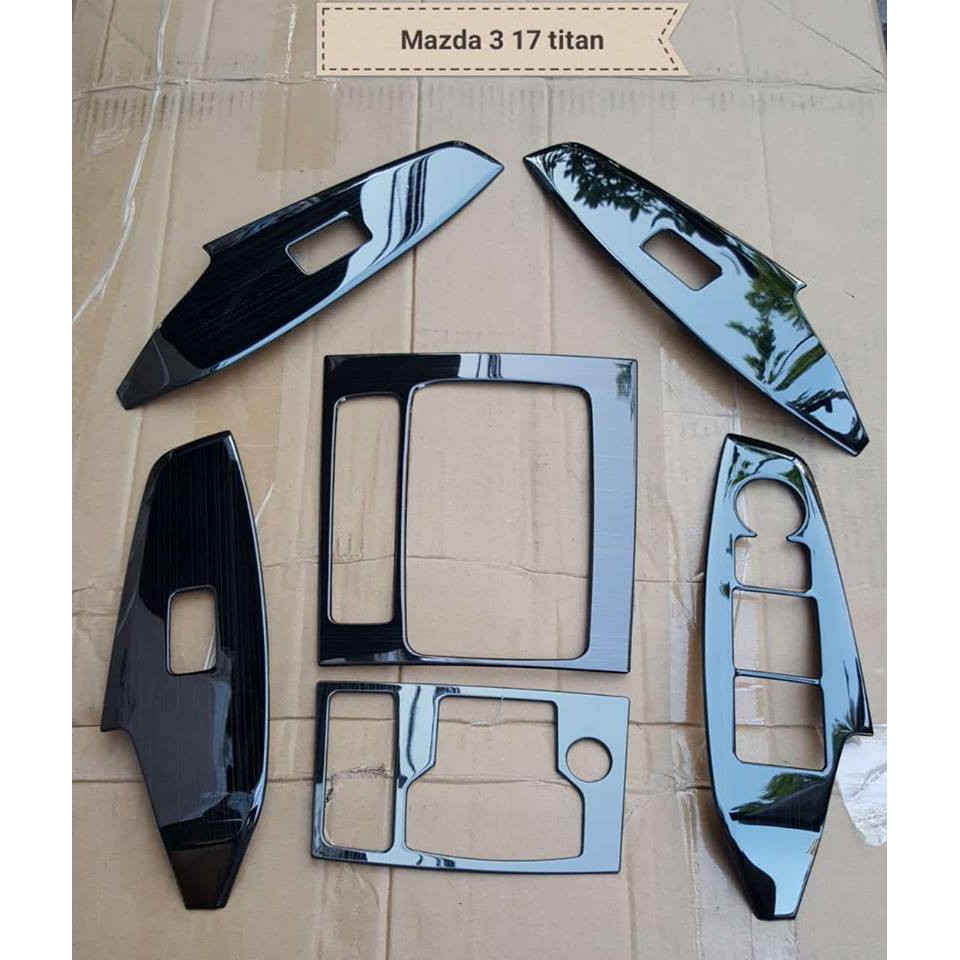 🔥 Freeship 🔥Bộ Ốp nội thất titan xe Mazda3 cao cấp/ Phụ kiện làm đẹp, đồ chơi xe Mazda 3