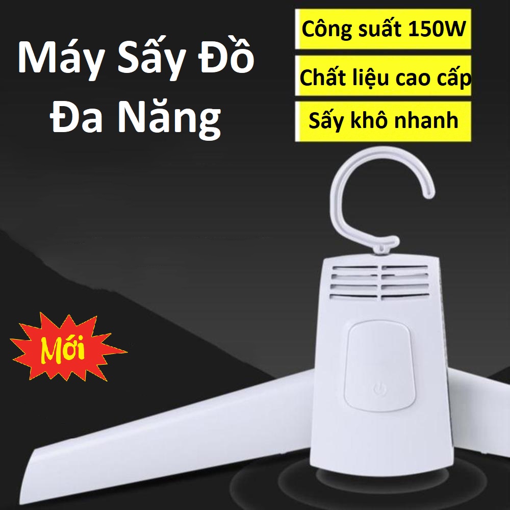 Máy sấy quần áo đa năng gấp gọn Nhật Bản 150w, Máy sấy di động dạng móc treo, sấy các loại quần áo,giày dép