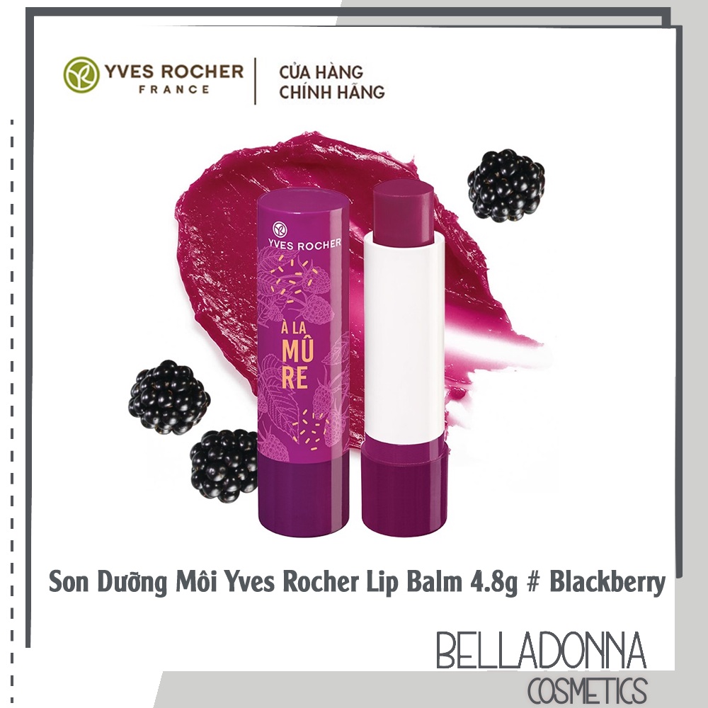 Son Dưỡng Môi Chiêt Xuất Qủa Mâm Xôi Đen Yves Rocher Blackberry Lip Balm 4.8g