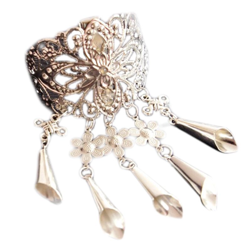 Kẹp Tóc Hợp Kim Khắc Họa Tiết Hoa Phong Cách Trung Quốc Cổ Điển Dành Cho Nữ