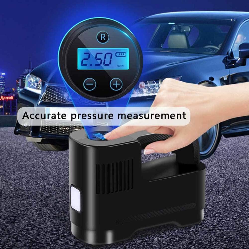 Bơm Hơi Lốp Xe Hơi / Xe Máy / Xe Đạp Không Dây Có Đồng Hồ Đo Áp Suất Kỹ Thuật Số Bơm  cầm tay đa năng  Bicycle Pump