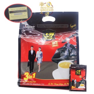 Cà phê sữa hòa tan g7 3in1 trung nguyên 50 gói 16g
