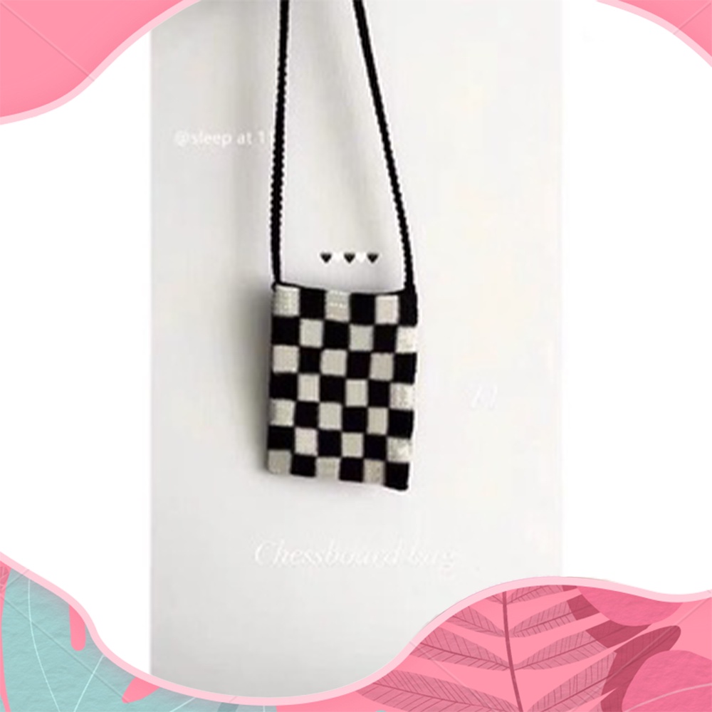 túi đeo chéo đựng điện thoại túi điện thoại đan mini ví nữ ví mini túi mini túi canvas canvas túi 2021 chìa động phong