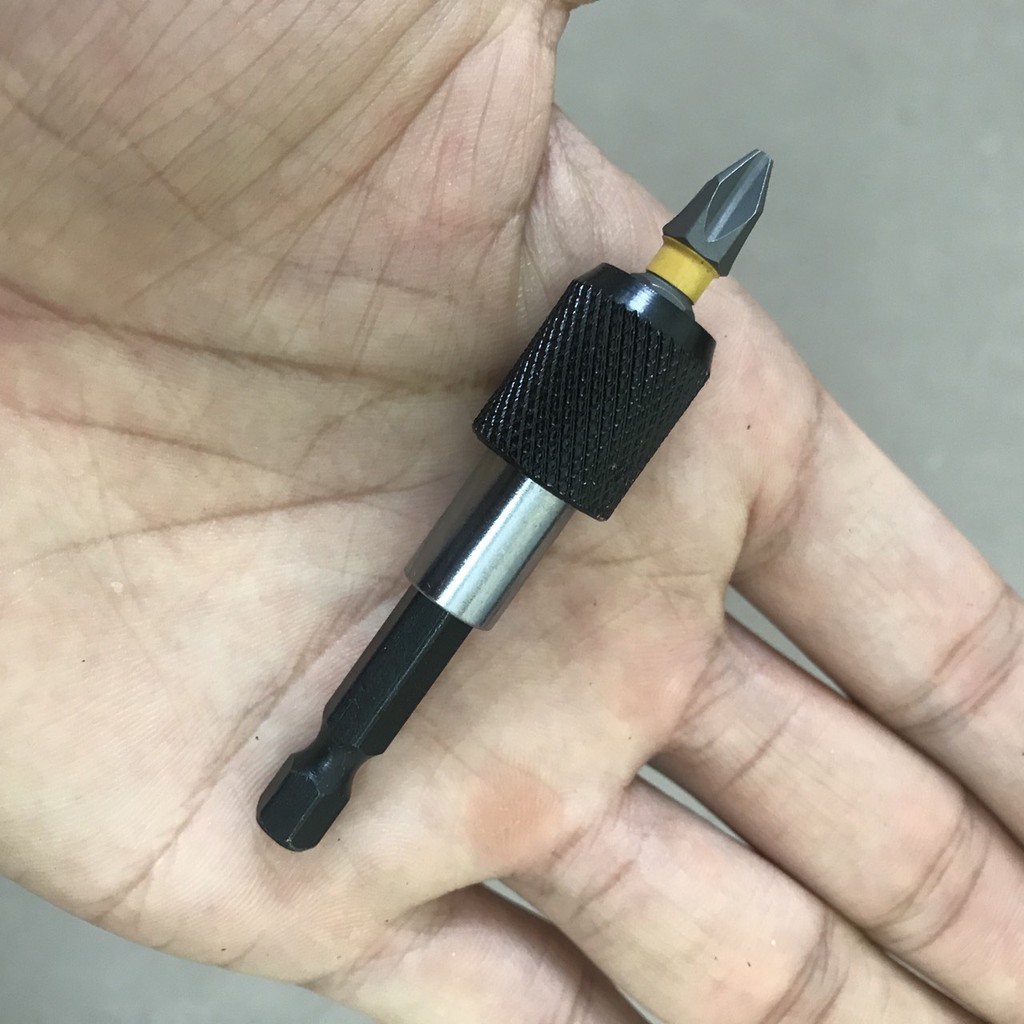 Bộ 3 đầu nối lục giác - đầu nối dài mũi vít mũi khoan có khóa tặng kèm đầu vít PH2