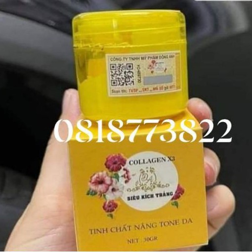 SIÊU KÍCH TRẮNG COLLAGEN X3 - HỘP 30GAM