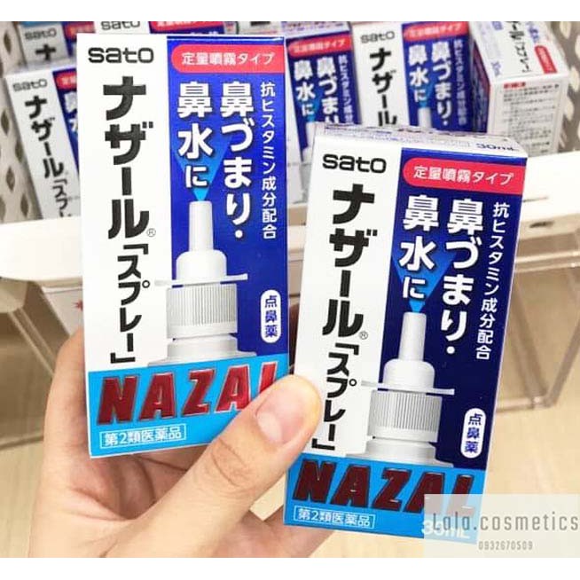 Xịt ngạt mũi Nazal Nhật Bản 30ml