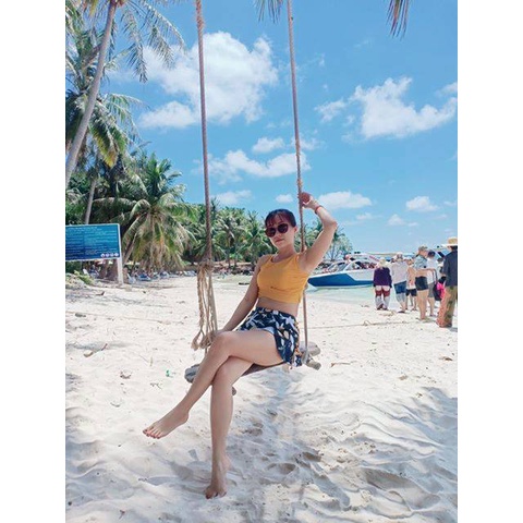 Đồ Bơi set bơi Nữ Bikini 3 Mảnh vàng kín đáo quảng châu cao cấp sang trọng