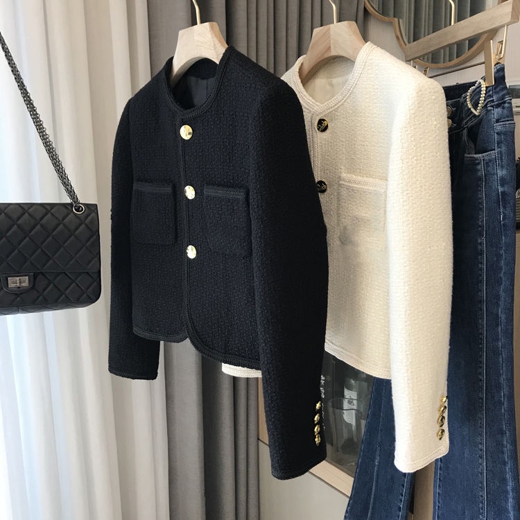 Áo dạ tweed thu đông thời trang cho nữ con đỏng đảnh AO048