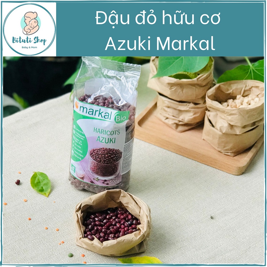 Đậu đỏ hữu cơ Azuki Markal - tách lẻ 100gr hoặc nguyên gói 500gr - Bituti Shop