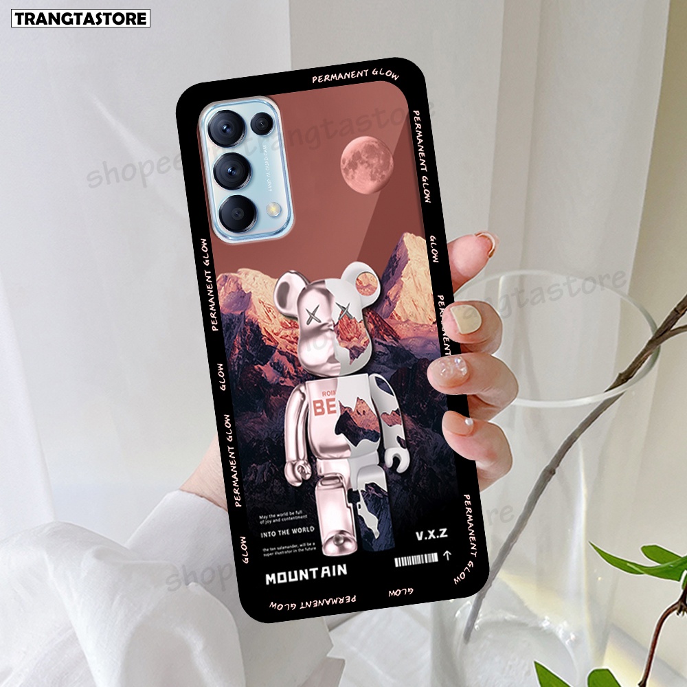 Ốp Oppo Reno5 4G / Reno5 5G / Reno 5 in hình gấu Bearbrick,Mountain,xanh,đen,đỏ giá rẻ