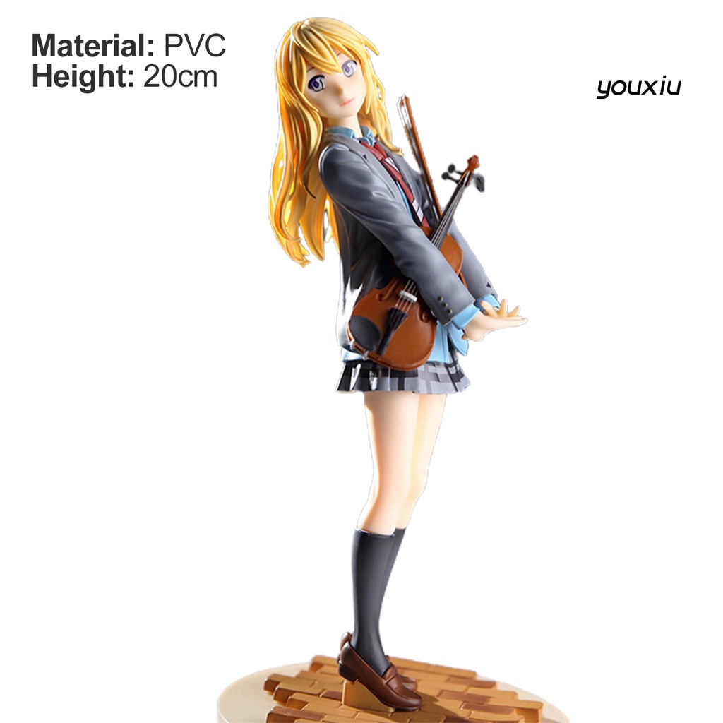 Mô hình thủ công hình nhân vật anime Your Lie In April dùng làm vật trang trí để bàn XYMX