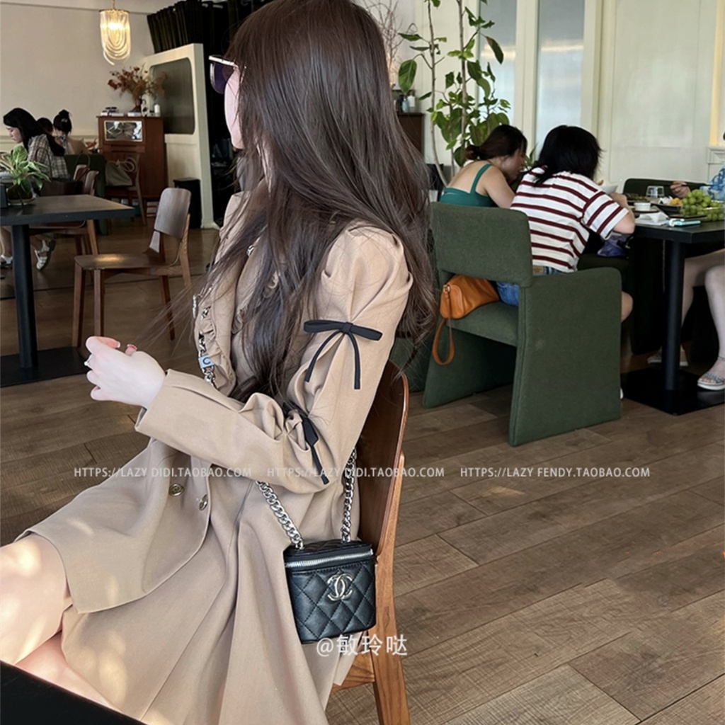 Áo Khoác Vest Đính Nơ Thời Trang Mùa Thu Cho Nữ