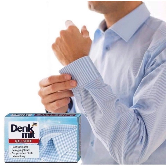 Xà phòng tẩy vết bẩn quần áo làm sạch cổ áo sơ mi Denkmit Đức 100g - Shop Viloet