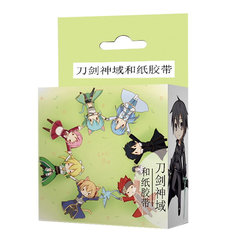 Cuộn băng keo washi dán trang trí in hình anime My Hero Academia DIY