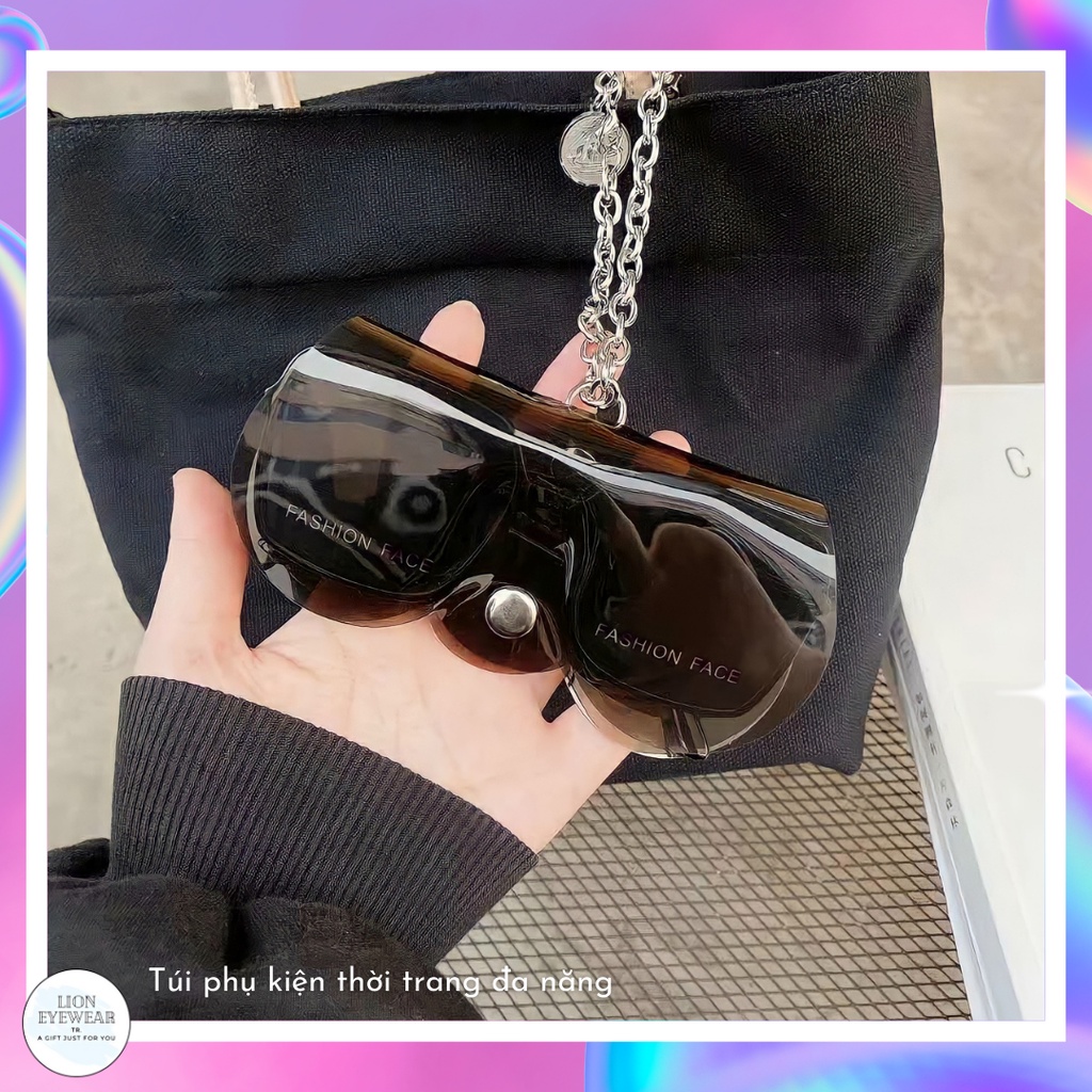 Ví đựng kính mắt cao cấp có dây treo LIONEYEWEAR Túi đựng mắt kính chống xước