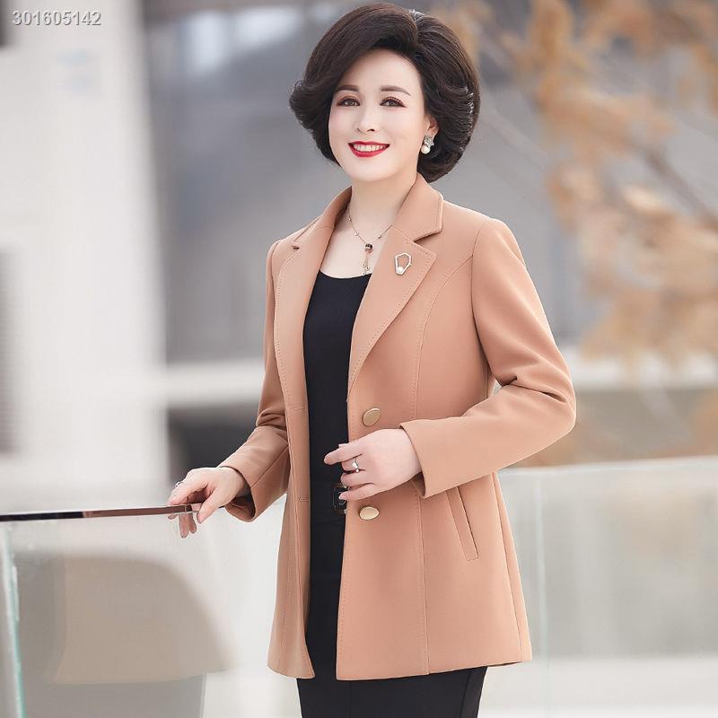 Áo khoác vest ngắn phong cách thời trang xuân thu cho phụ nữ trung niên