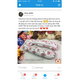 Gối dành cho bà bầu chữ U Hahuma