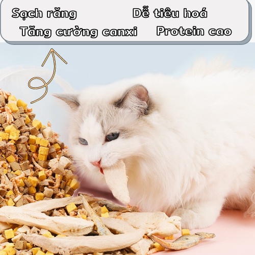 Gà sấy khô cho mèo cún và Thịt sấy khô cho mèo chó cao cấp - Thức ăn sấy khô chó mèo bổ dưỡng thơm ngon