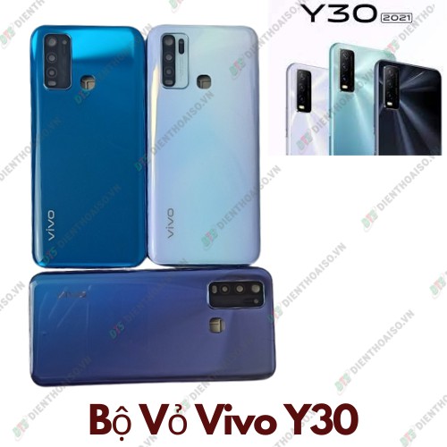 Bộ vỏ vivo y30 xanh, tím, trắng