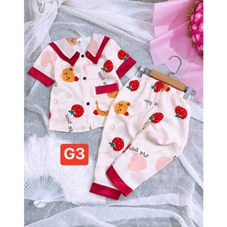 bộ pyjama lụa mango loại 1 sz 9-21kg