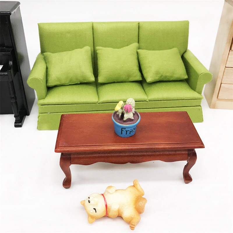 Ghế Sofa Kèm 3 Gối Mini Trang Trí Nhà Búp Bê