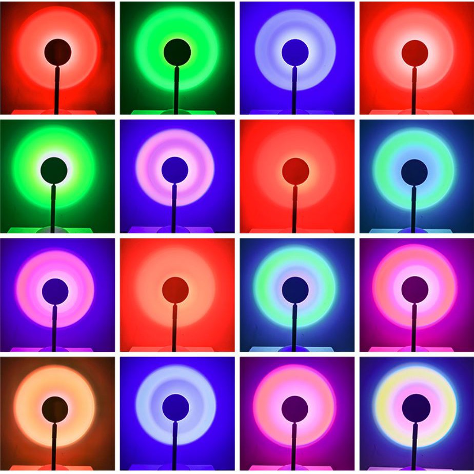 Đèn hoàng hôn 16 triệu màu RGB điều khiển qua APP, hoàng hôn, mặt trời