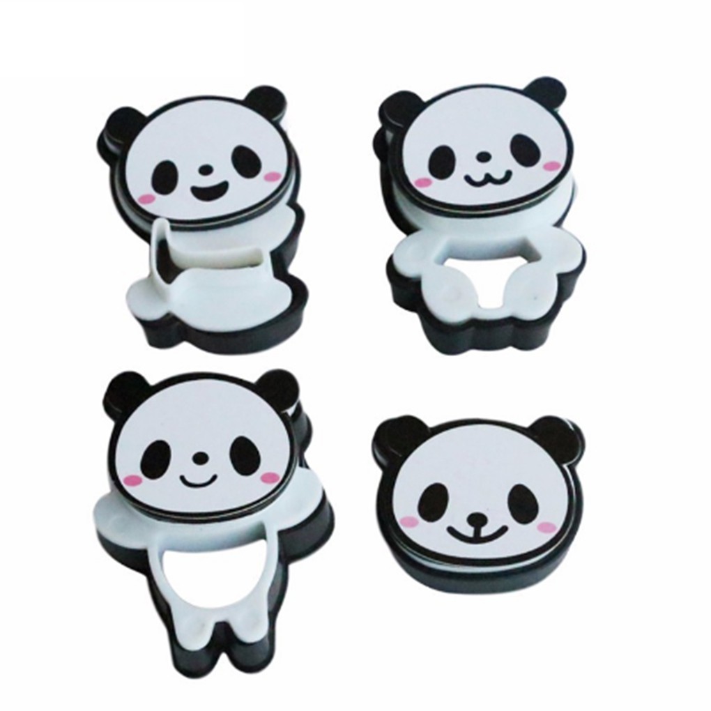 4 Khuôn Cắt Bánh Quy Hình Gấu Trúc