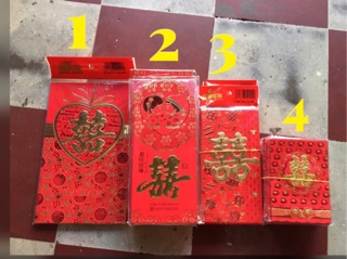 Lì xì đám cưới( xấp 6c)hàng nhập TQ