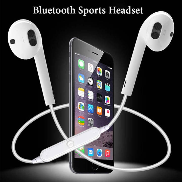 Tai nghe bluetooth sports headset S6 siêu bass không dây giá rẻ hủy diệt